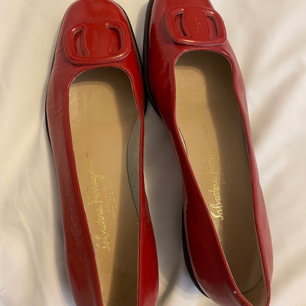 Red ferragamo shoes